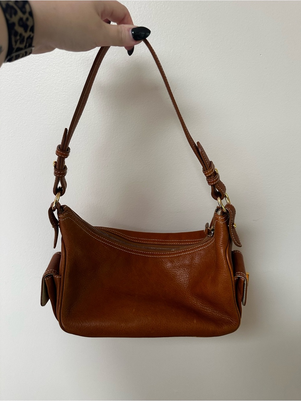 Vintage Leather Ralph Lauren hobo bag